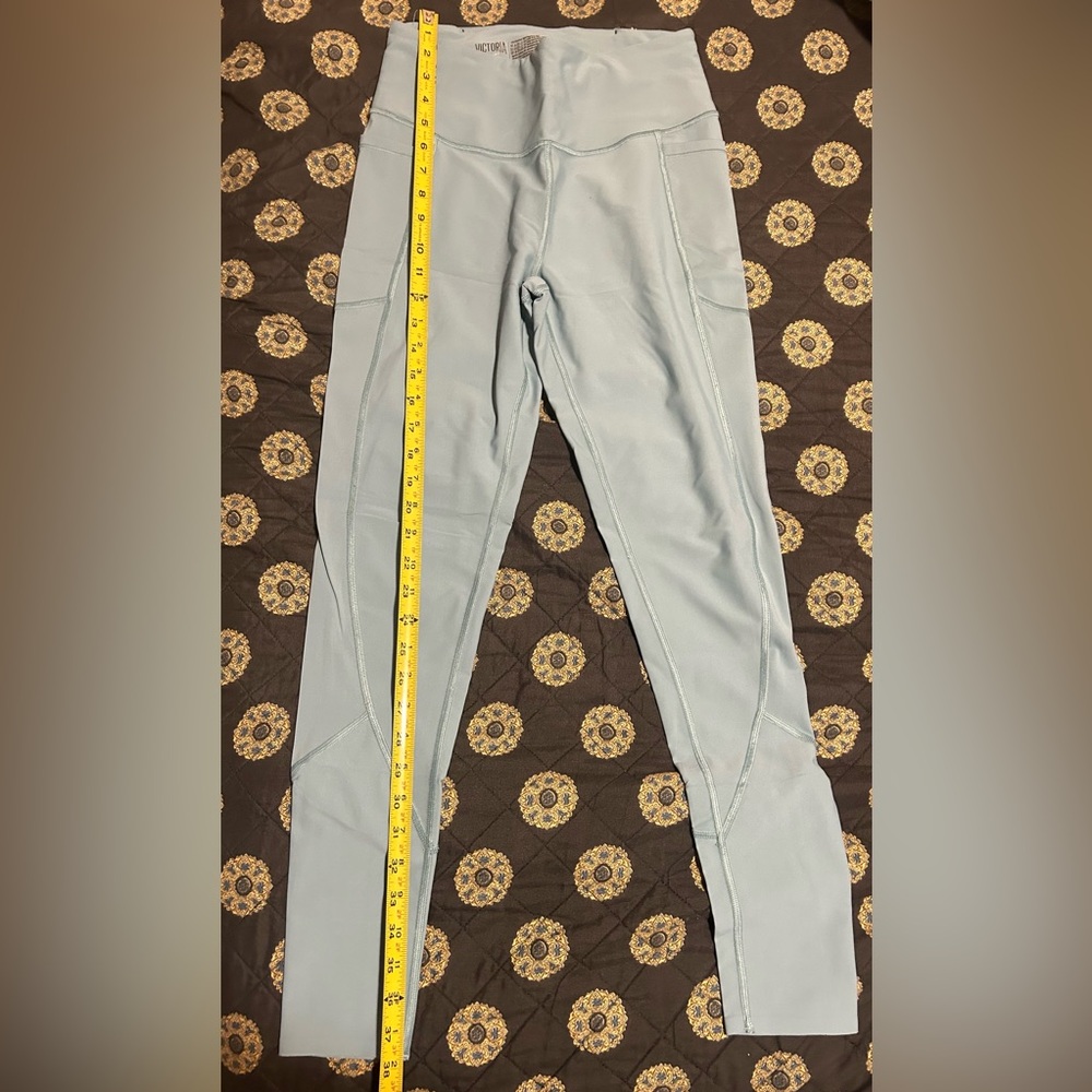 Victoria Sport Light Blue/Green Yoga/workout pants with pockets-size Med - Picture 10 of 11